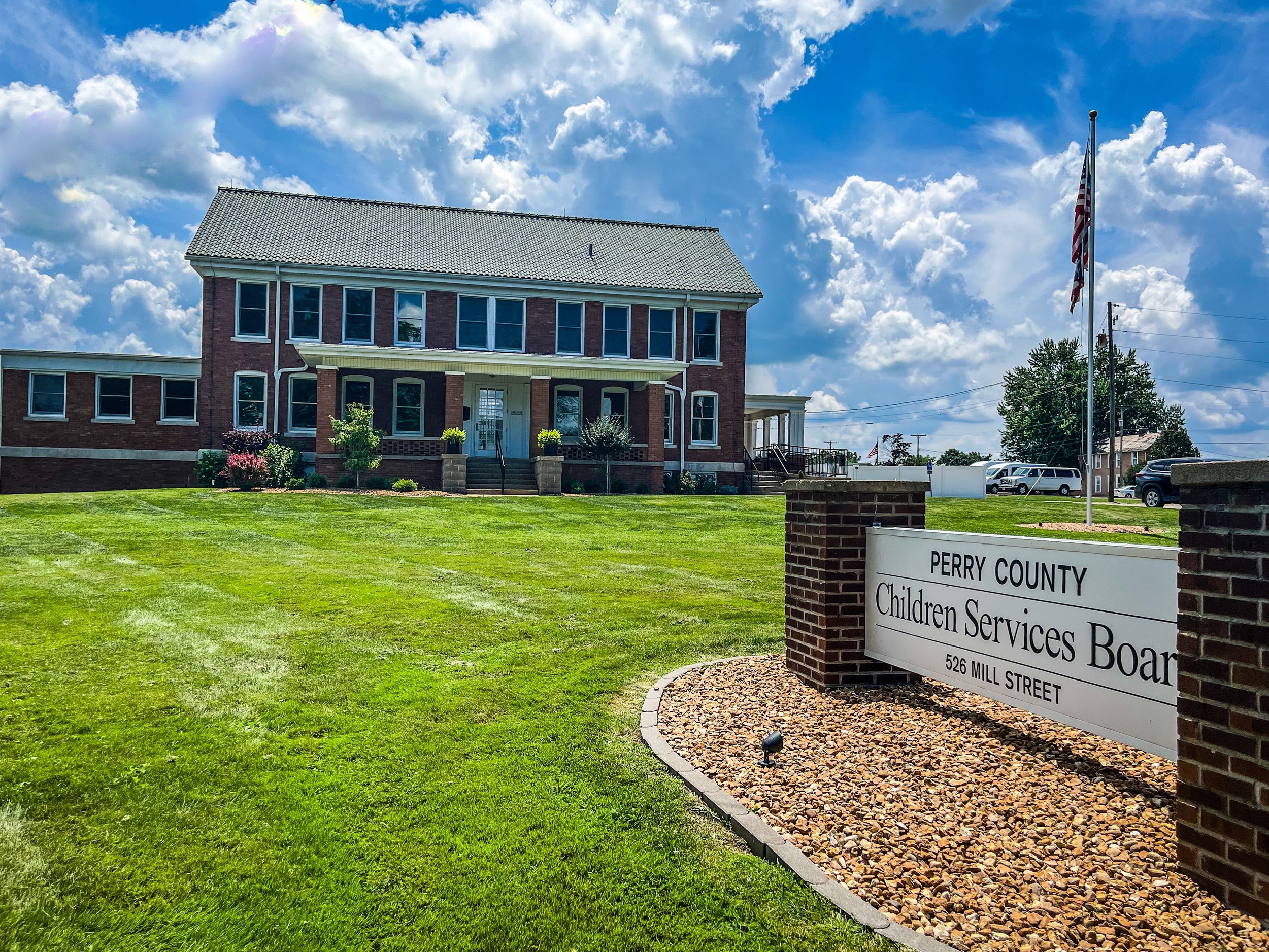 Perry County Children Services Board office at 526 Mill Street, New Lexington, Ohio